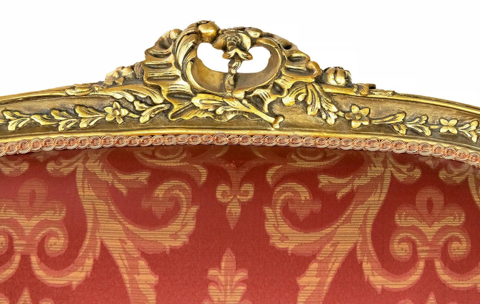 French Giltwood Loveseat Sofa photo for sale