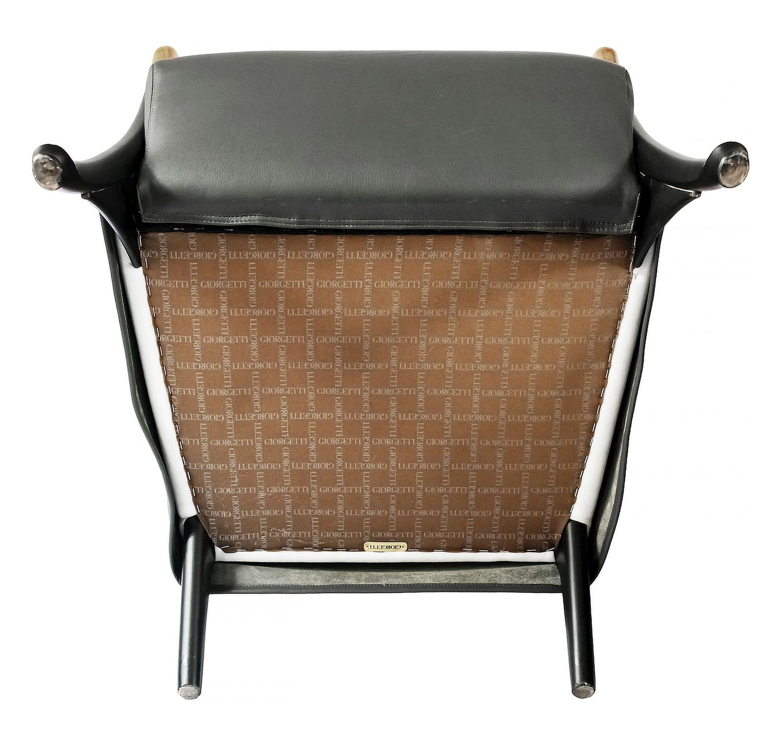 Midcentury Giorgetti Progetti Leather Armchair By Umberto Asnago photo vinterior