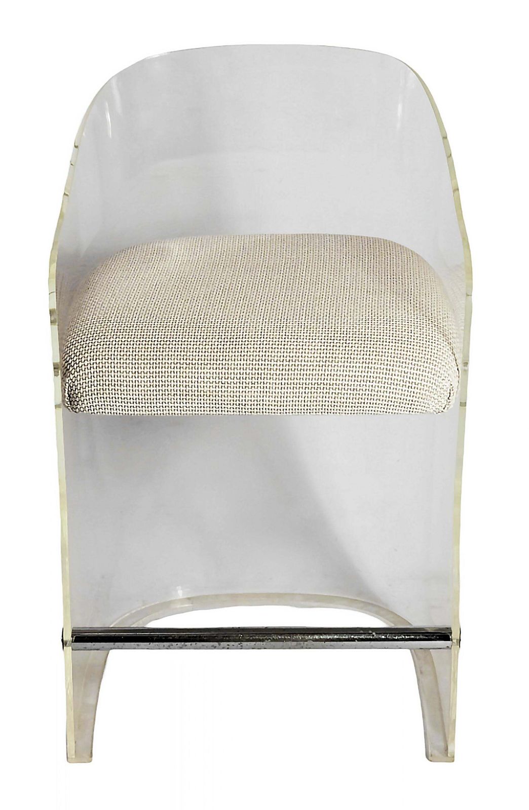 Pair Of Mid Century Lucite/Plexi Lotus Bar Stools By Vladimir Kagan photo furniture