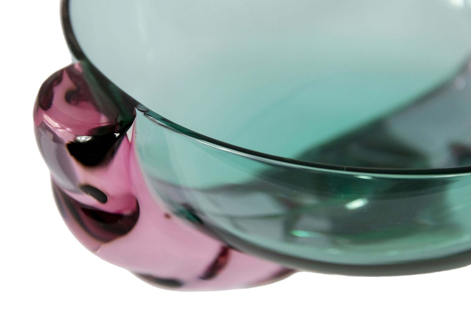 Vintage Italian Handmade Murano Glass Vase, By Marcello Furlan photo for sale