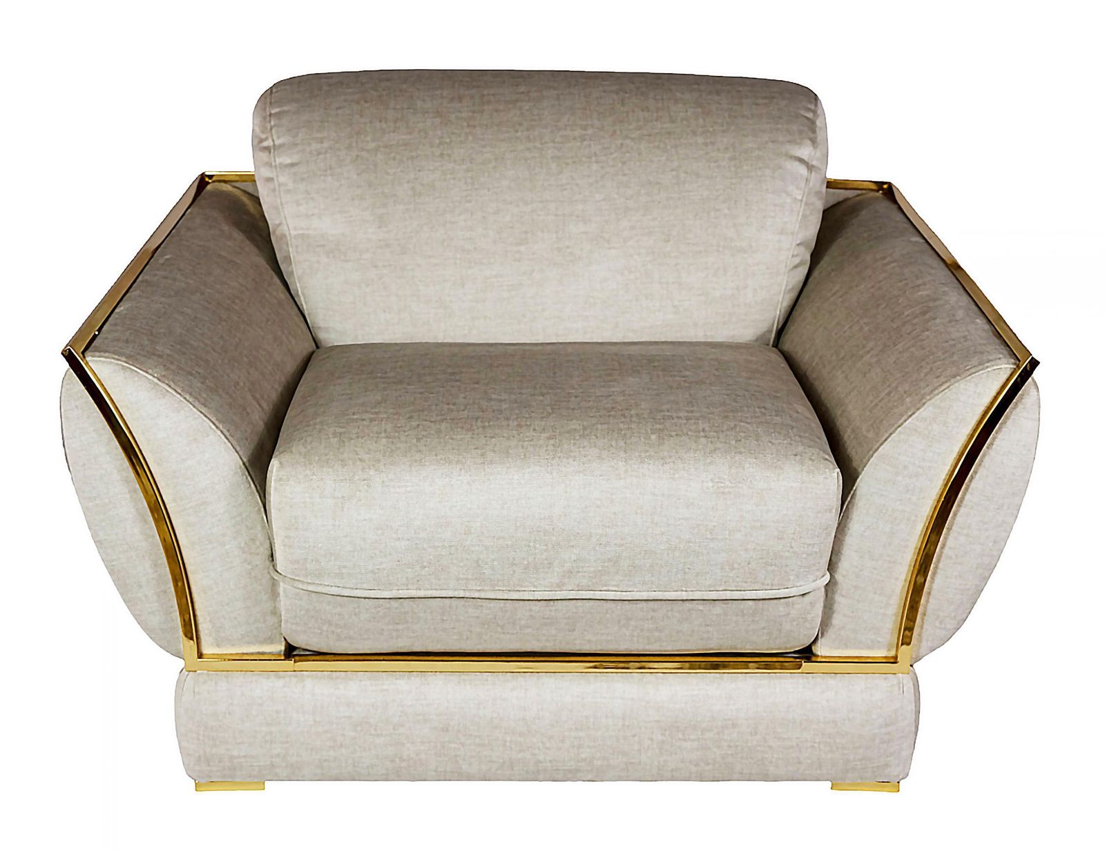 Pair Of Italian Armchairs In Velour And Gilt Metal By Alberto Smania, 1970's photo 5010.0