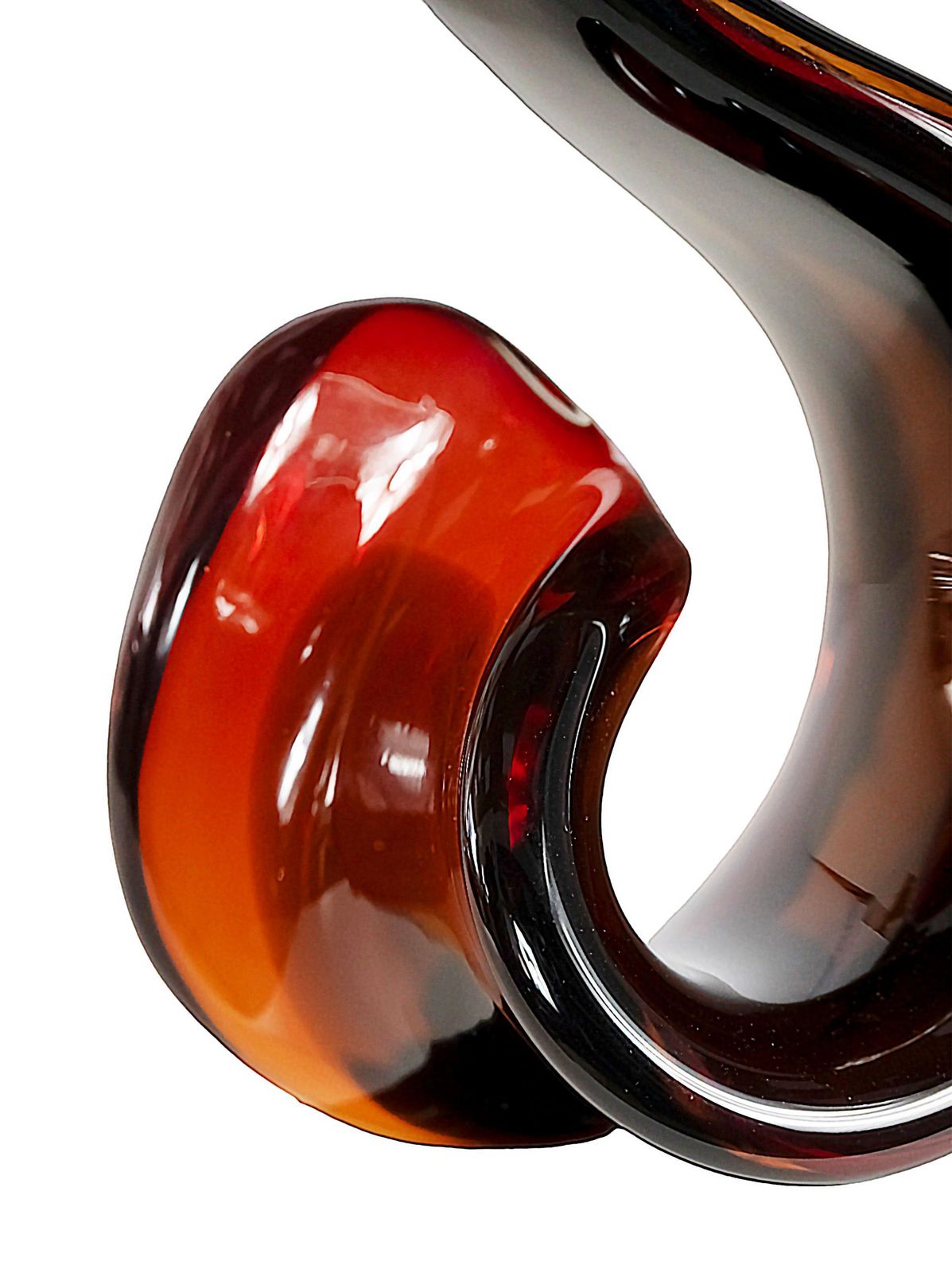 Italian Handmade Murano Glass Abstract Design Sculpture Signed Romano Dona photo buy