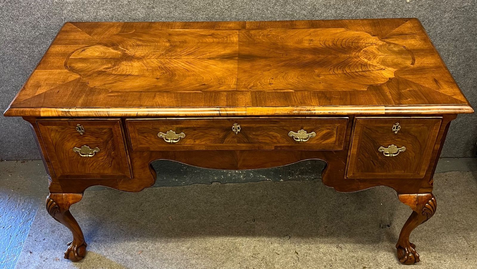 Antique Walnut Desk Or Dressing Table