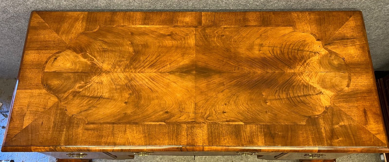858.0 Antique Walnut Desk Or Dressing Table photo