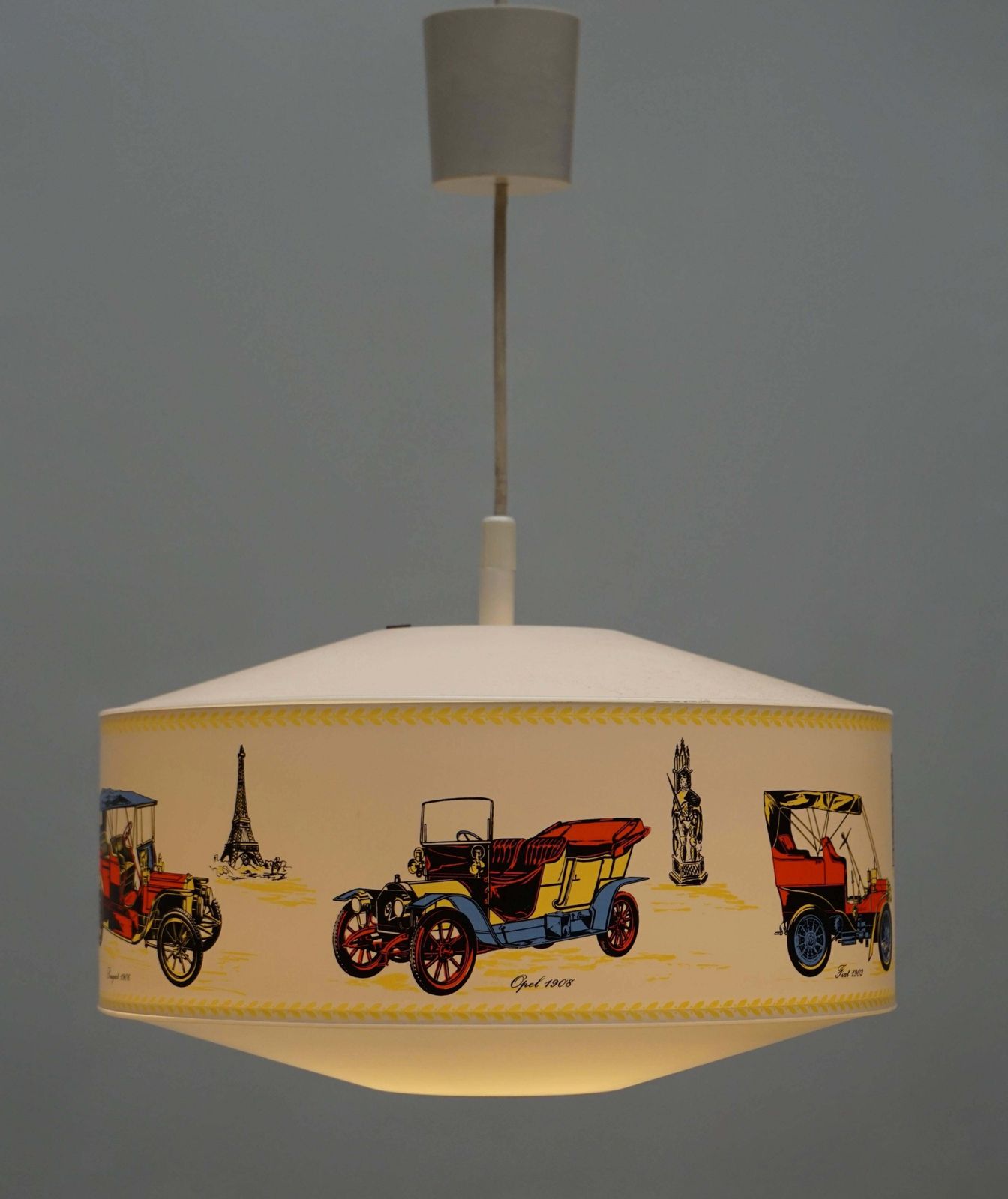 Pendant Light Decorated With Oldtimers photo furniture