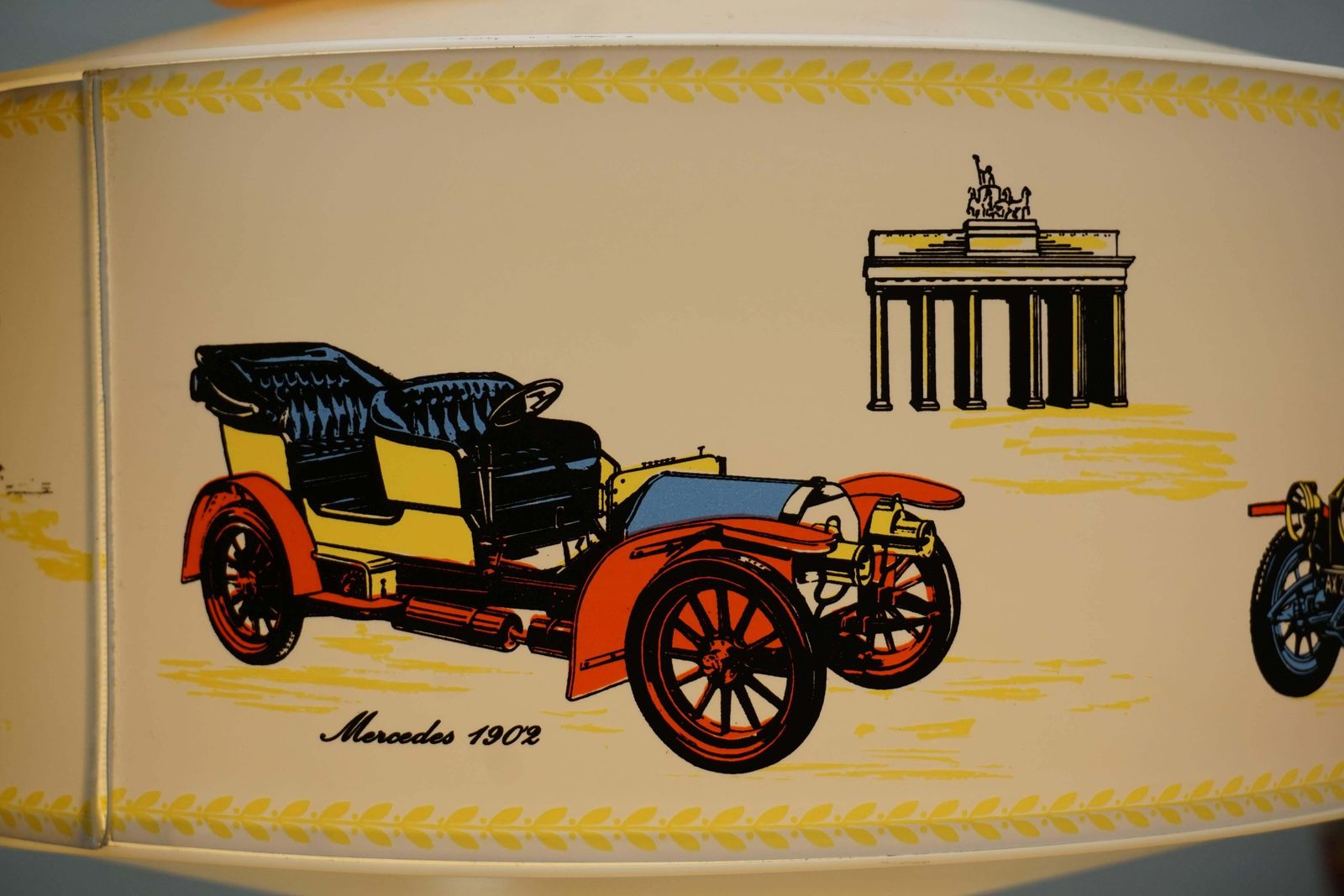 photo for sale Pendant Light Decorated With Oldtimers