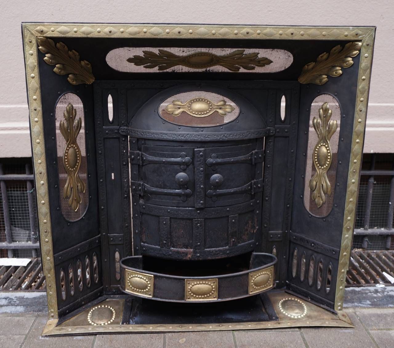 Iron, Cast Iron And Brass Build In Belle Époque Coal Burner photo for sale