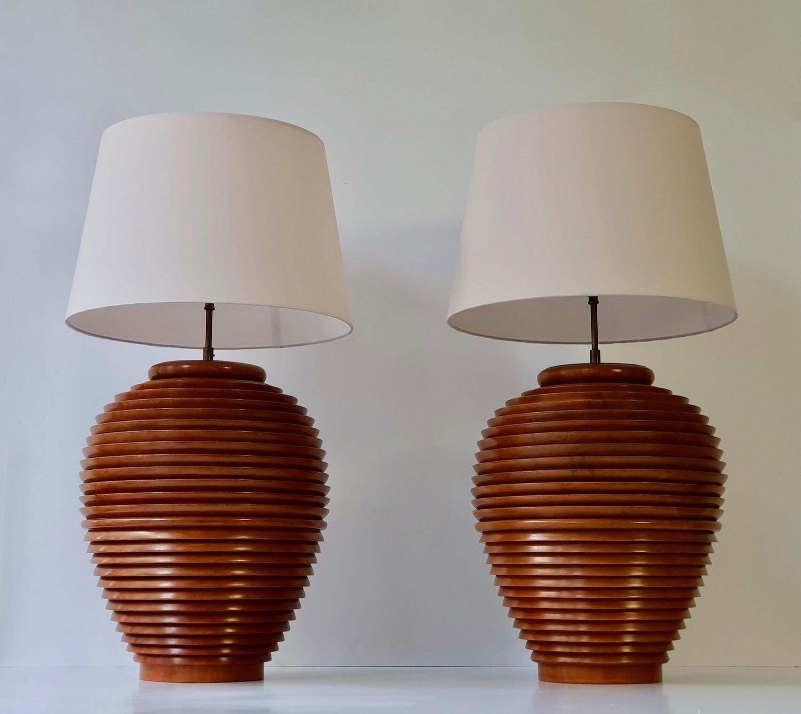 One Large Wooden Table Or Floor Lamp, Birma photo Lighting