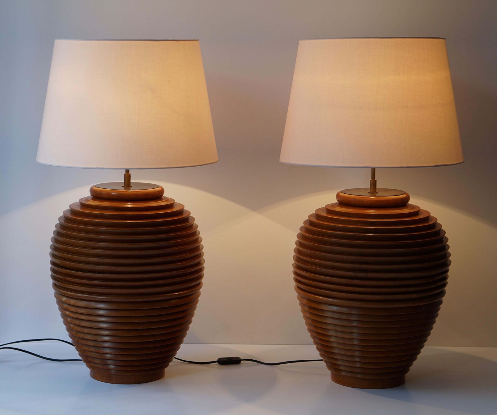 photo buy One Large Wooden Table Or Floor Lamp, Birma