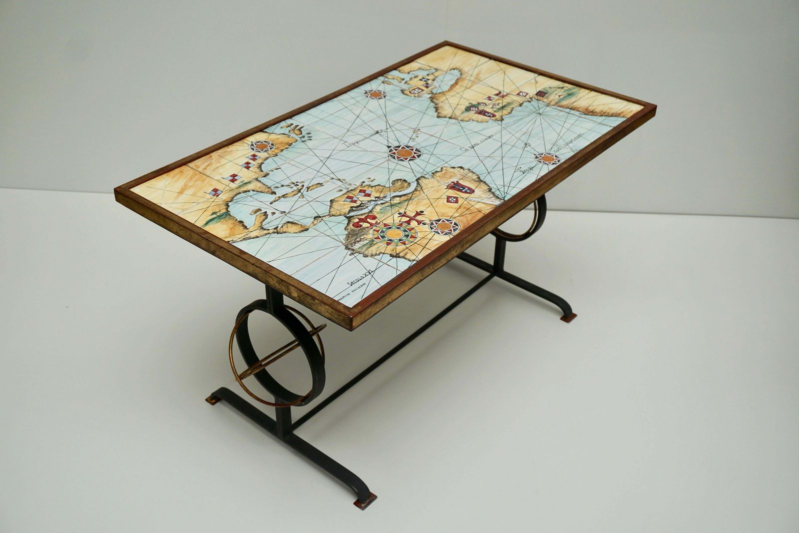 photo buy Rare And Elegant Italian Coffee Table By Ceramiche Zaccacnini