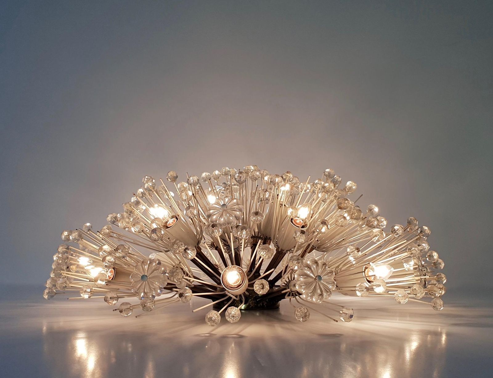 Emil Stejnar Snowball Flush Mount Chandelier photo for sale