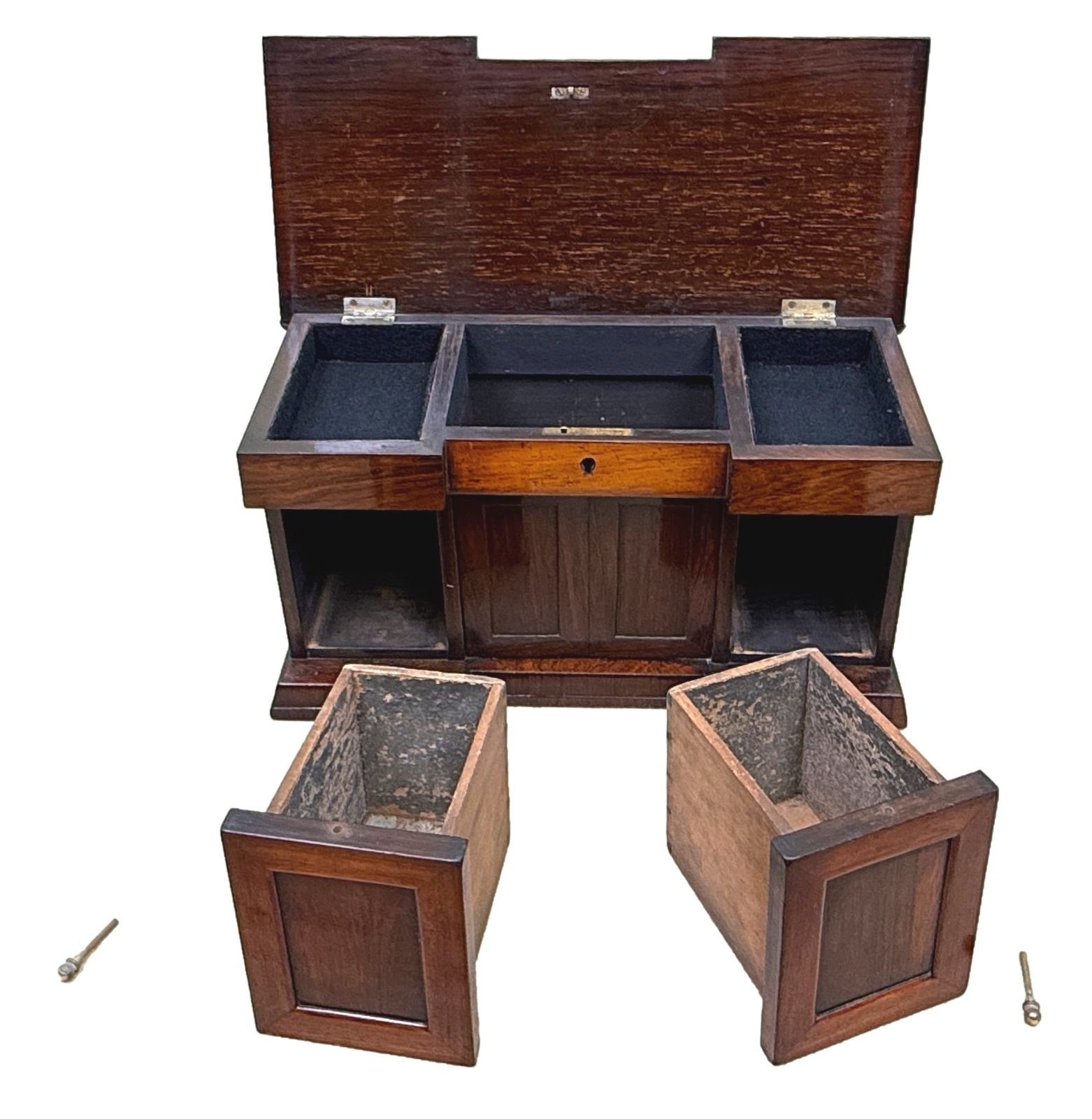 Rosewood Regency Tea Caddy Miniature Sideboard (England, Circa 1835) photo Furniture