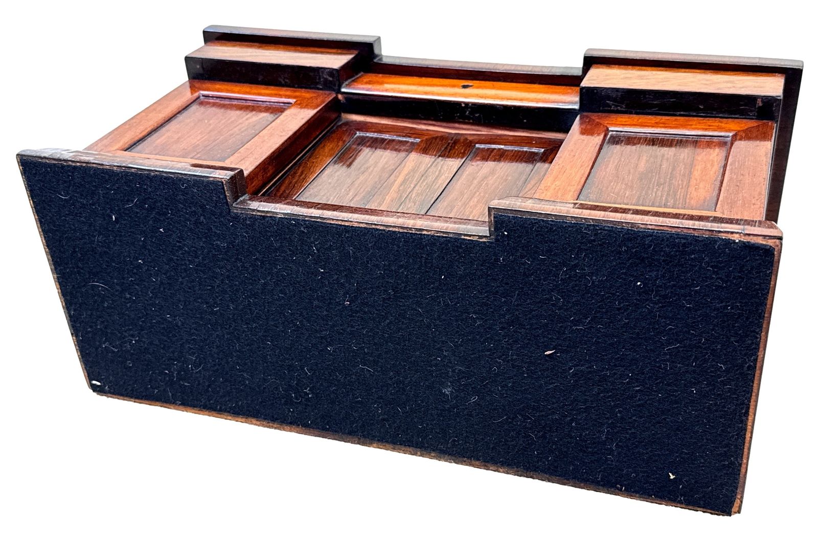 Rosewood Regency Tea Caddy Miniature Sideboard (England, Circa 1835) photo vintage