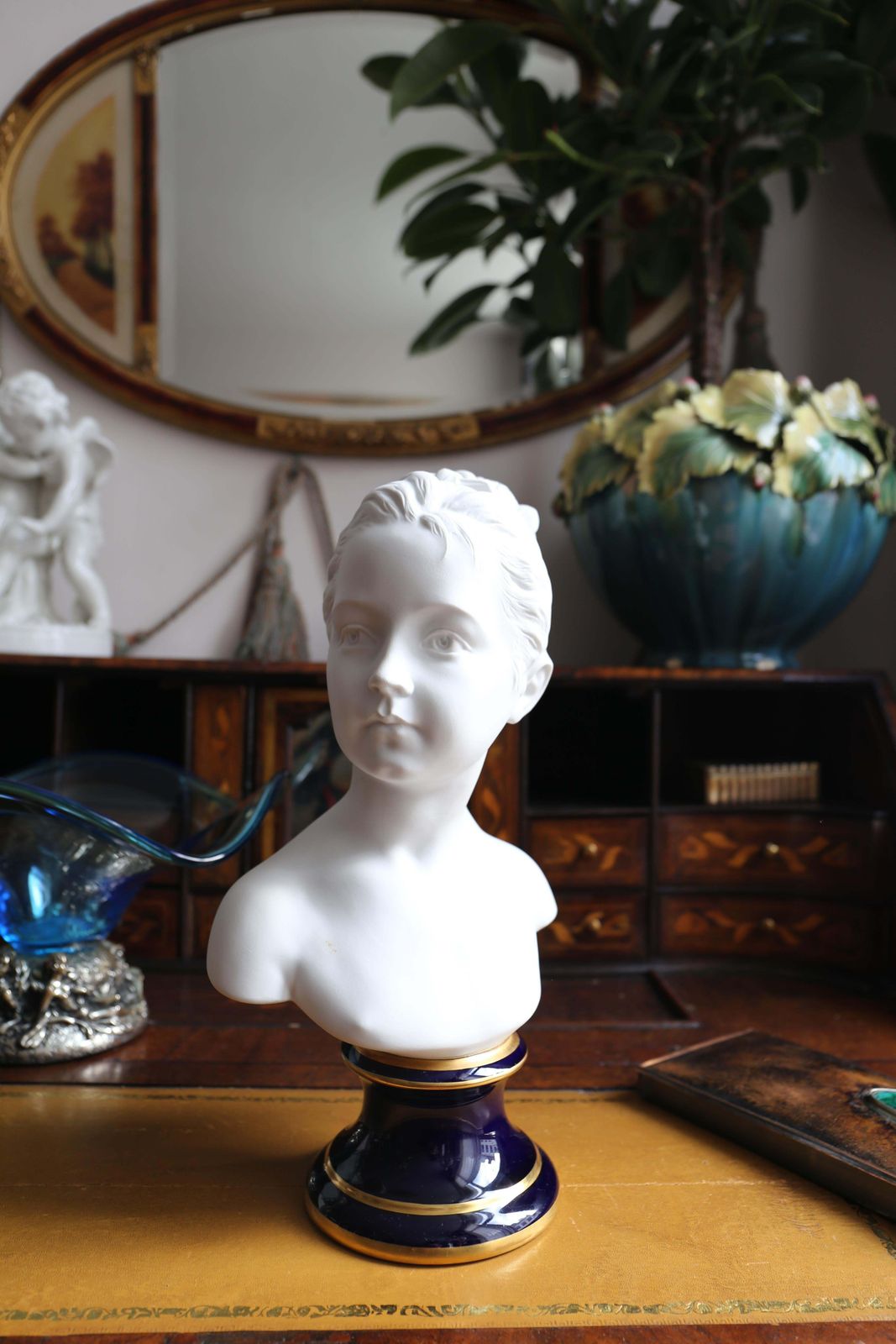 Camille Tharaud For Limoges Little Girl Biscuit Bust photo Art