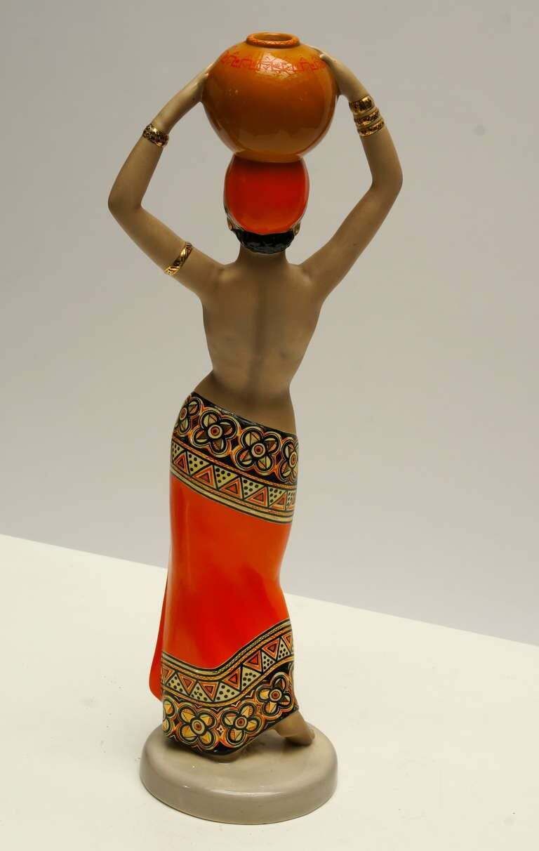 Large Art Deco Statue By Cia Manna, Torino Italy photo Art