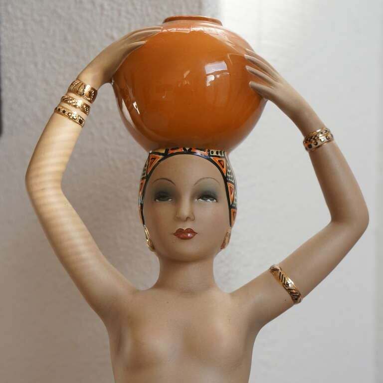 Large Art Deco Statue By Cia Manna, Torino Italy photo 1529.0