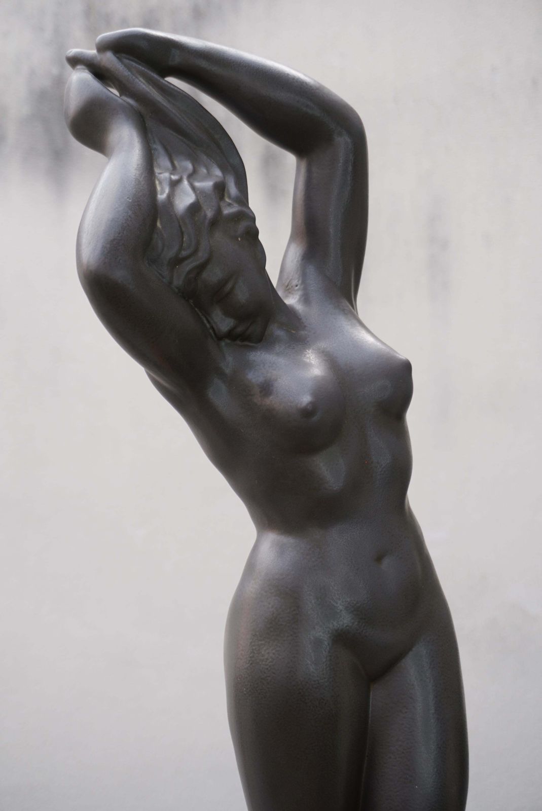 Louis Giraud Nude Ceramic Sculpture Vallauris 1940s photo vintage