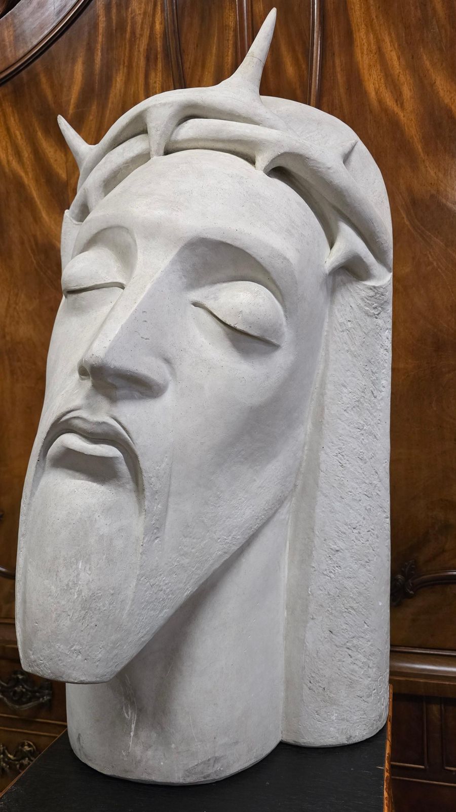 Beautiful Art Deco Plaster Bust Of Christ By A. Gille photo 2930.0