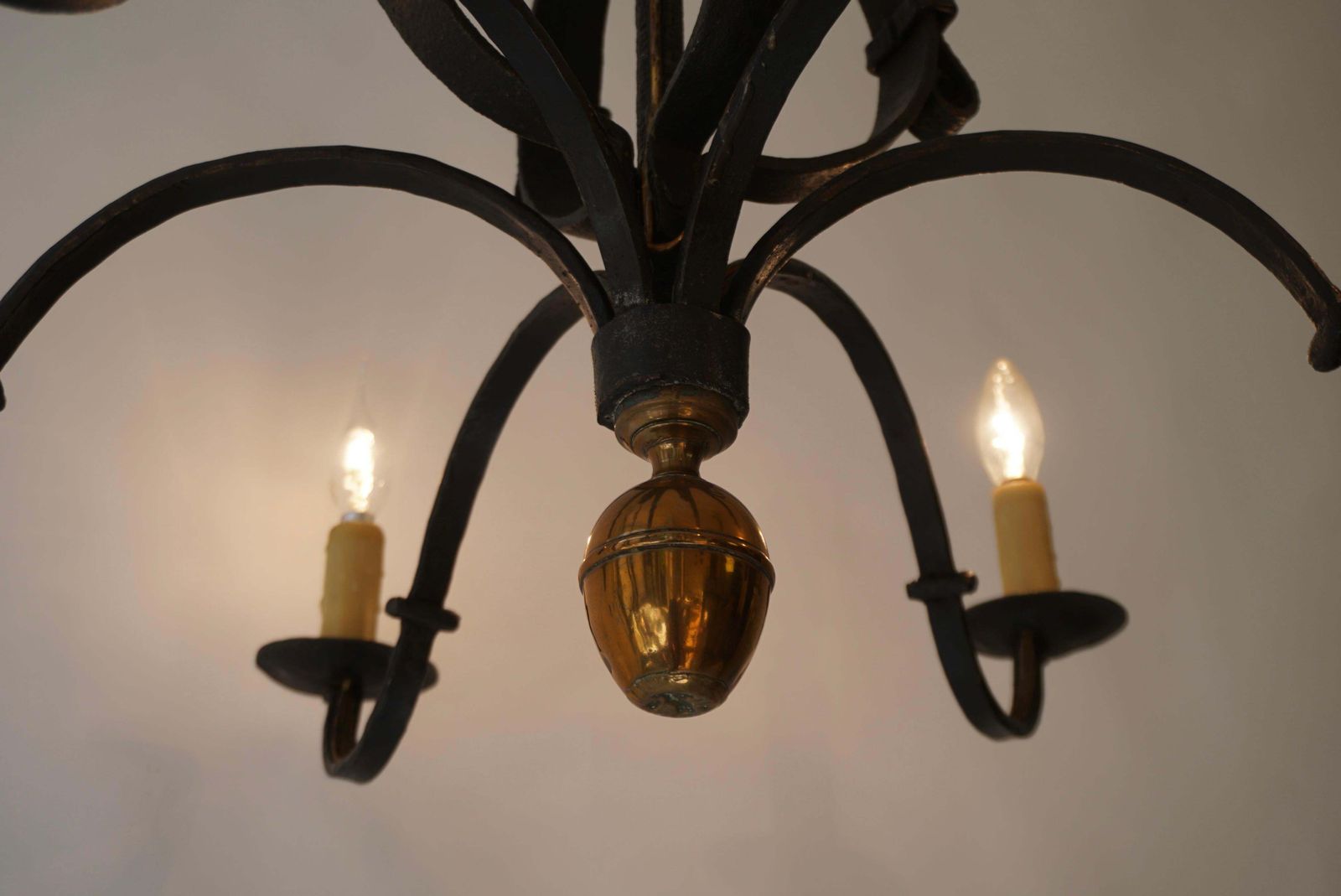 Wrought Iron Chandelier, France photo buy