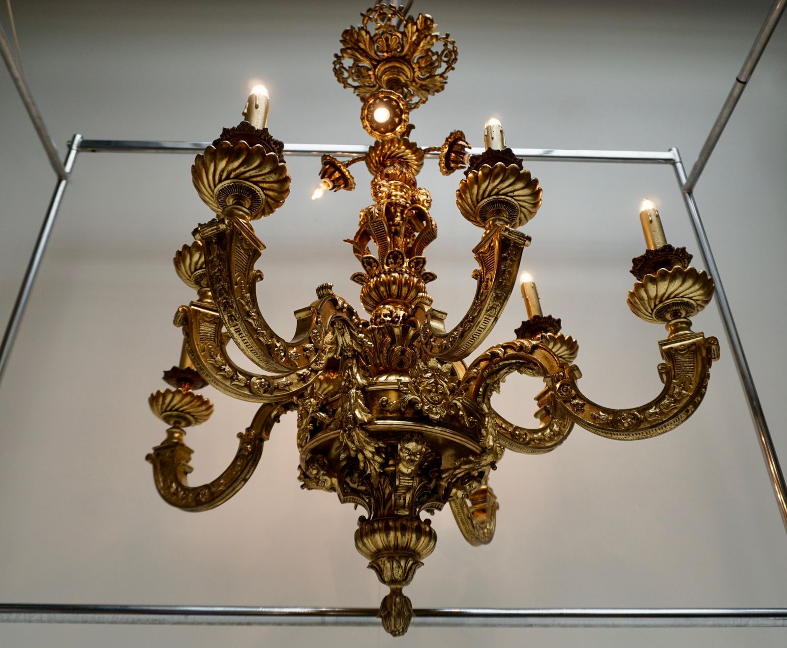 Mazarin Chandelier In Bronze, France photo vinterior