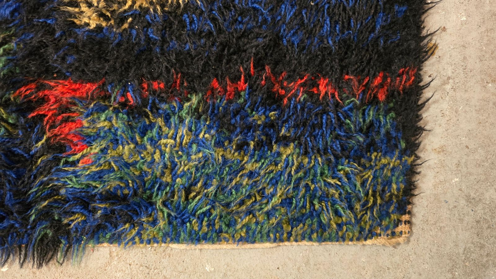 photo buy Ritva Puolita Gilde Muster Edition, Abstract Pure Wool Carpet Ca 1965
