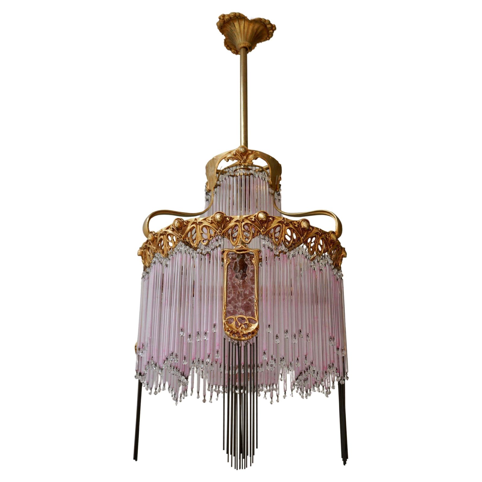 Art Nouveau Chandelier By Hector Guimard, France Paris 1900 1970