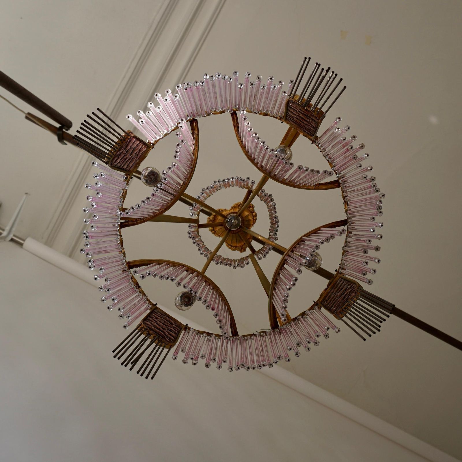 Lighting Art Nouveau Chandelier By Hector Guimard, France Paris 1900 1970 photo