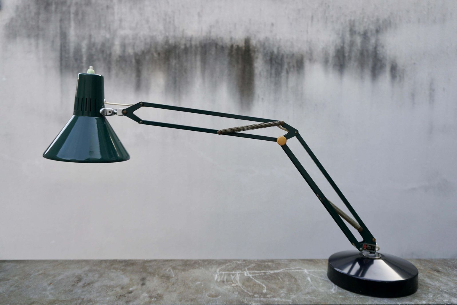 Industrial Office Architect Desk Lamp By Ledu, 1970s, Made In Sweden photo vintage