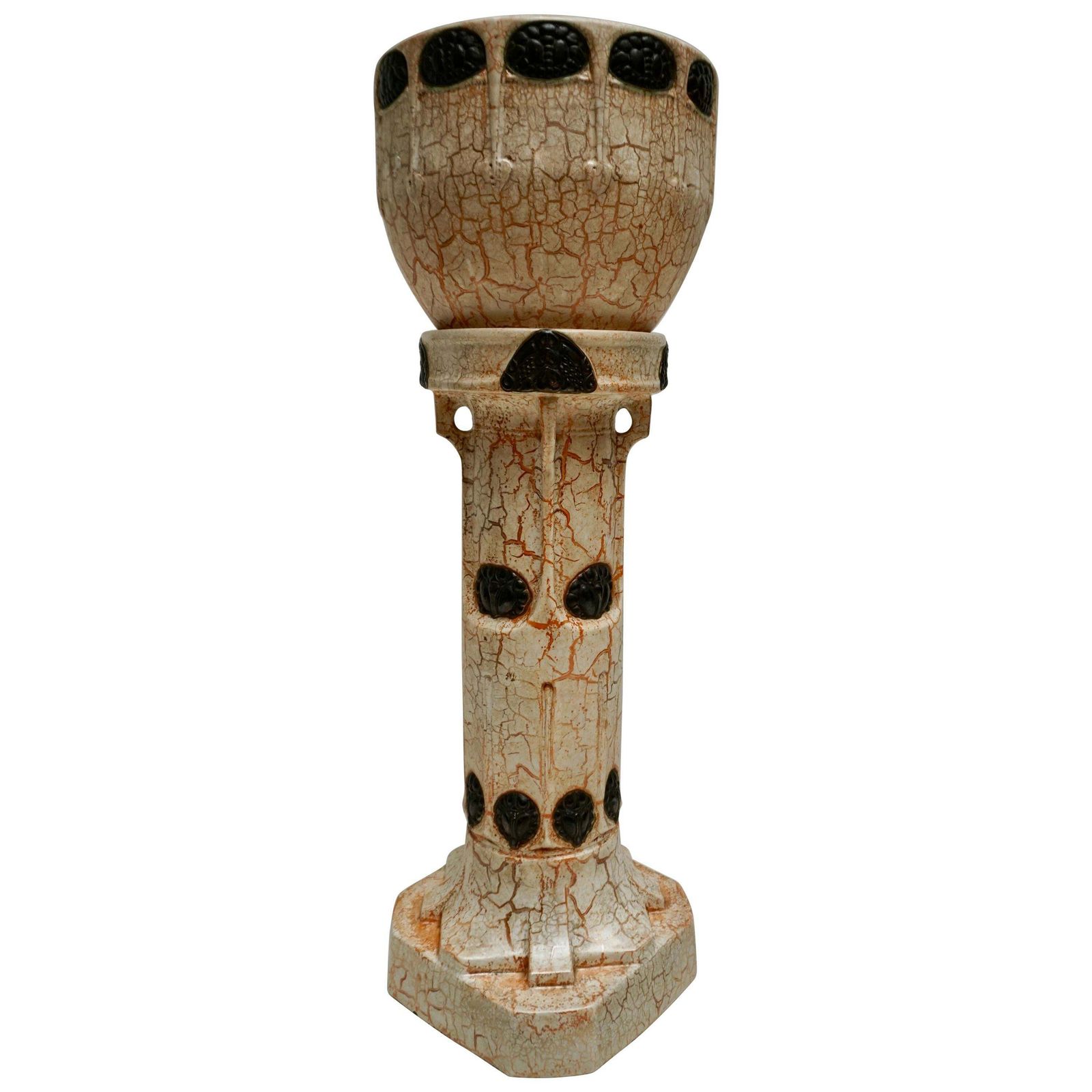 Jardinière And Matching Pedestal Stand