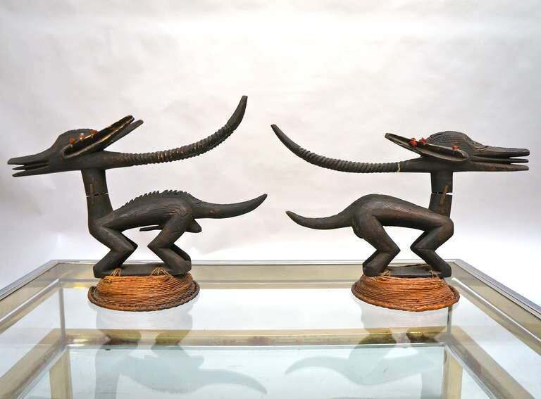 Chi Wara Headdresses Animal Sculpture , Bambara People, Mali photo furniture
