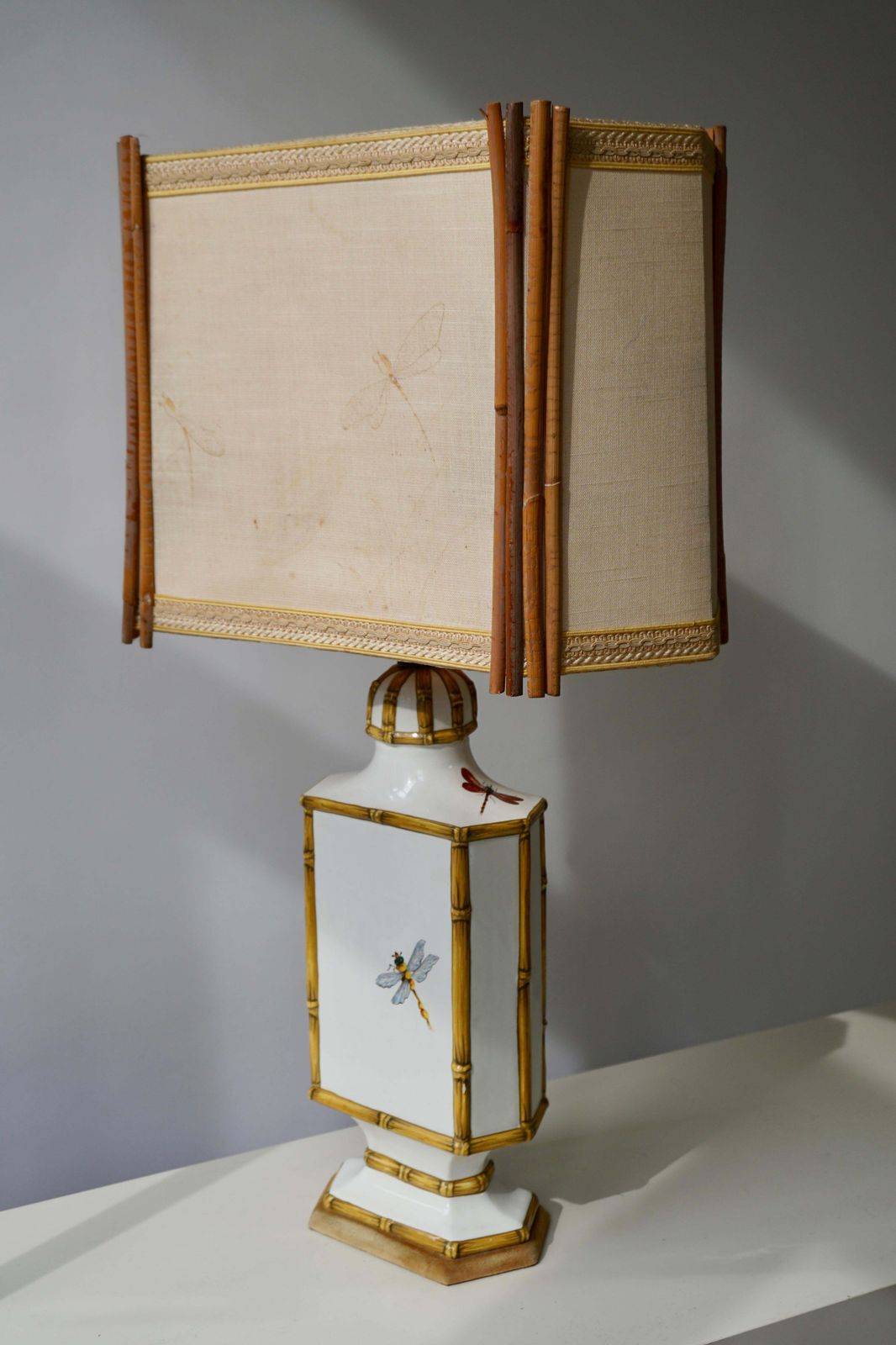 Art Nouveau Dragonfly Table Lamp photo furniture