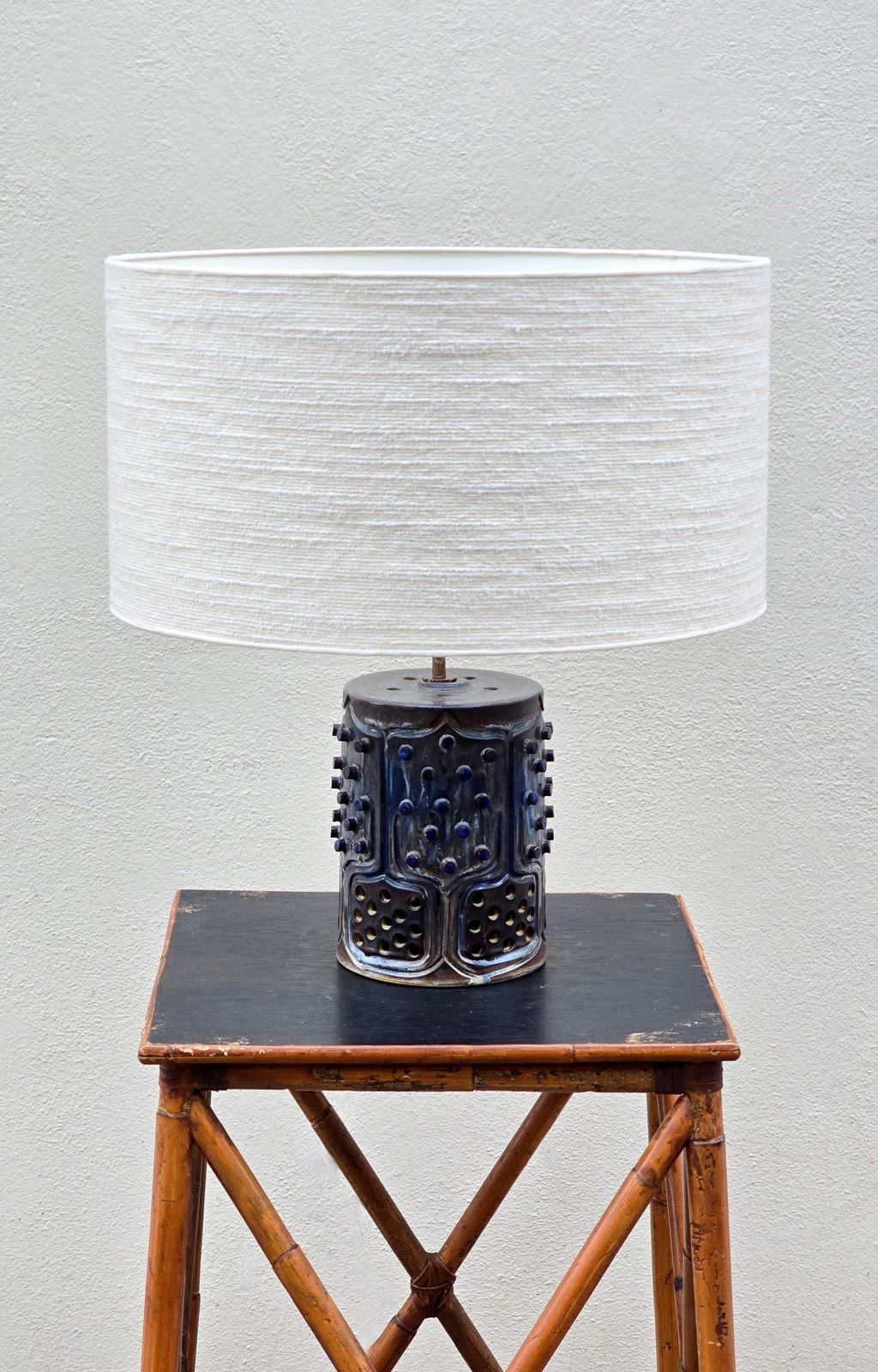 French Ceramic Lamp In The Style Of Georges Pelletier, 1970s photo furniture