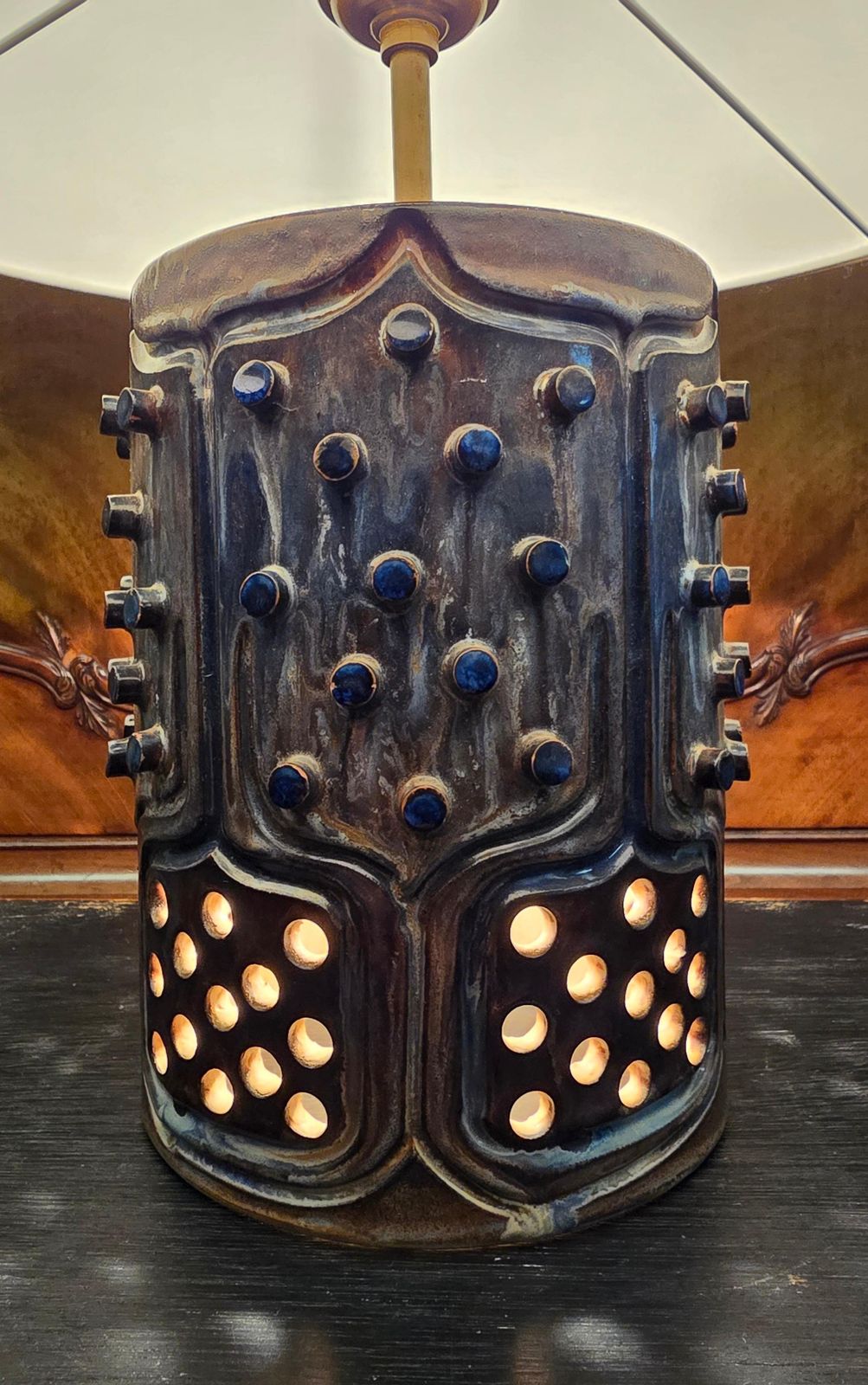 French Ceramic Lamp In The Style Of Georges Pelletier, 1970s photo buy