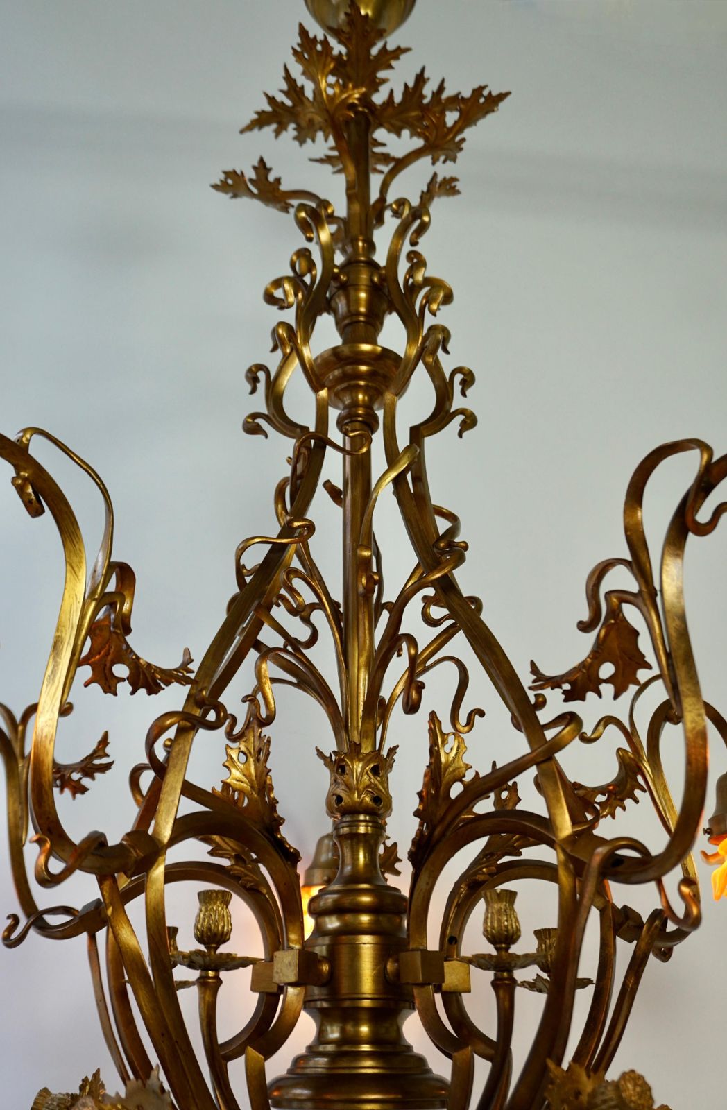 Lighting Large And Top Quality, Elegant & Exquisite 5 Light Art Nouveau Chandelier photo