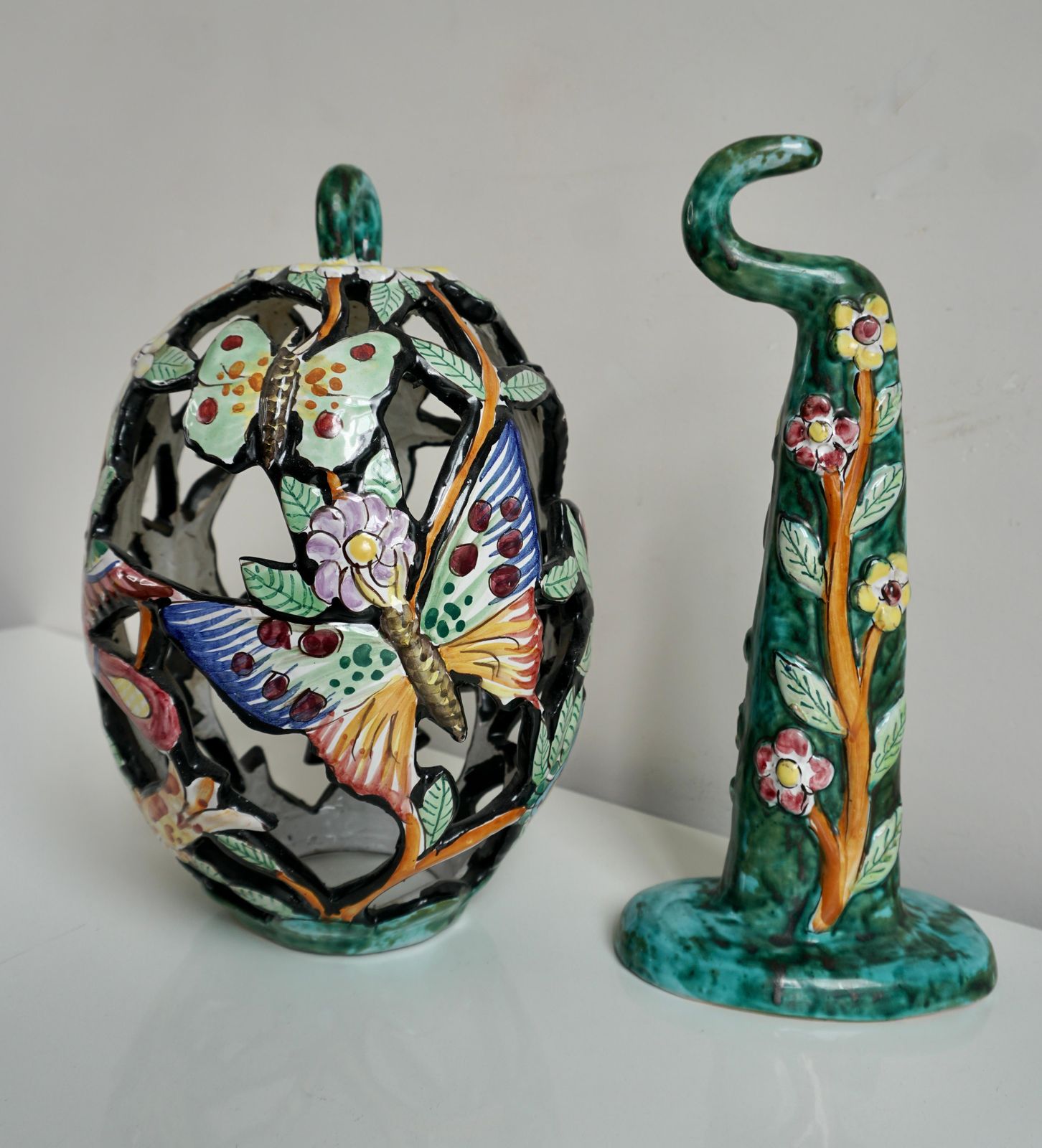 photo furniture Lovely Mid Century Modern Bird Cage Wall Light With Butterfly Birds And Flowers