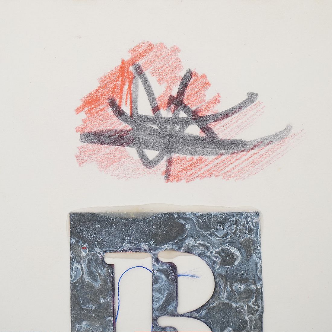 Mixed Media On Cardboard And Collage By Sergio Dangelo, 1960s photo for sale