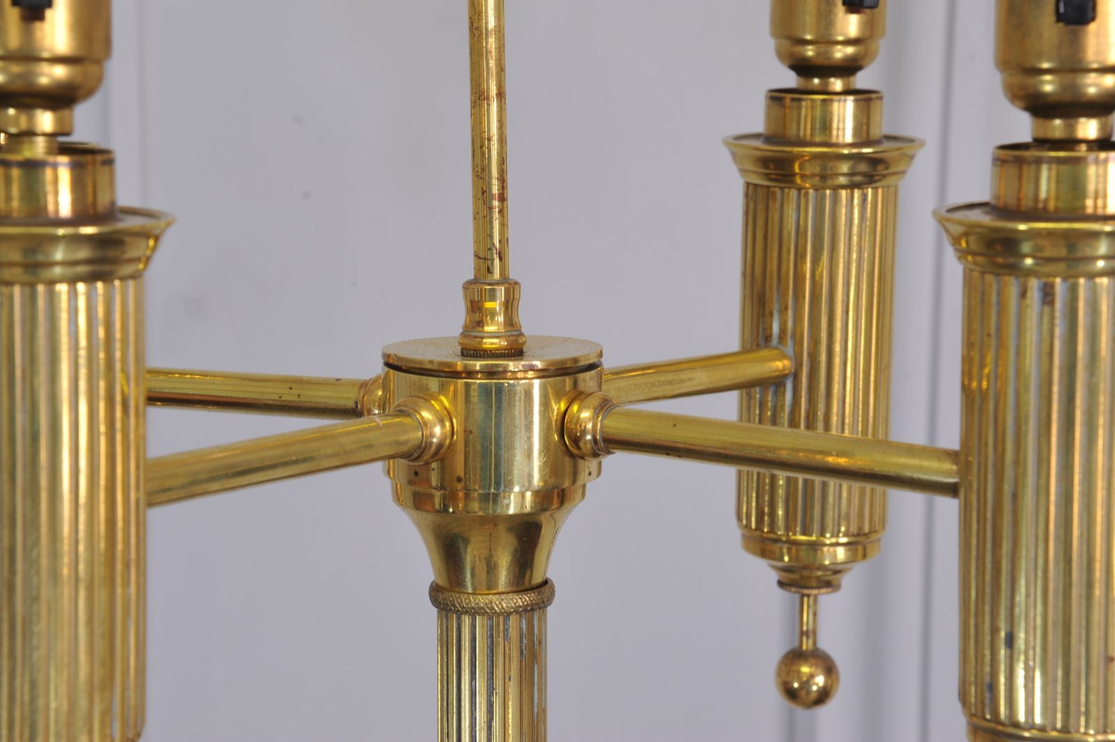 A Fine Quality Vintage French Bouillotte Standard Lamp photo for sale