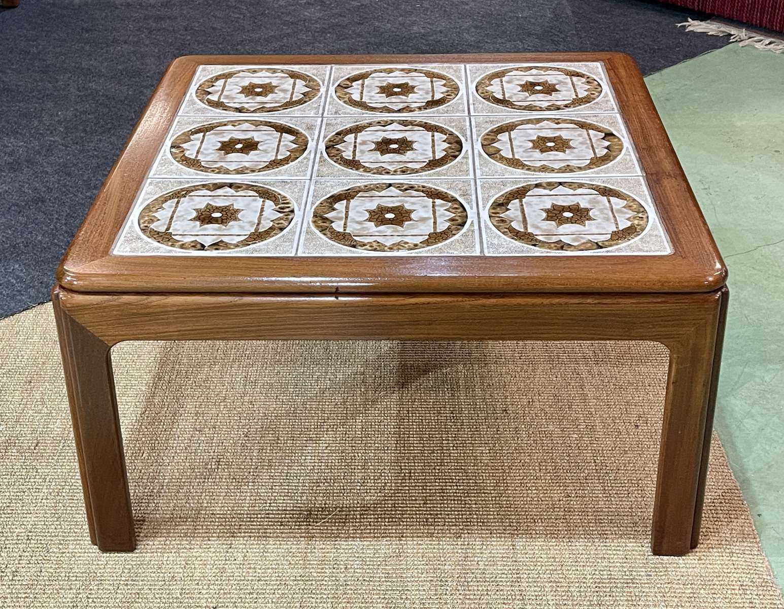 Vintage Coffee Table In Teak, 1970s photo for sale