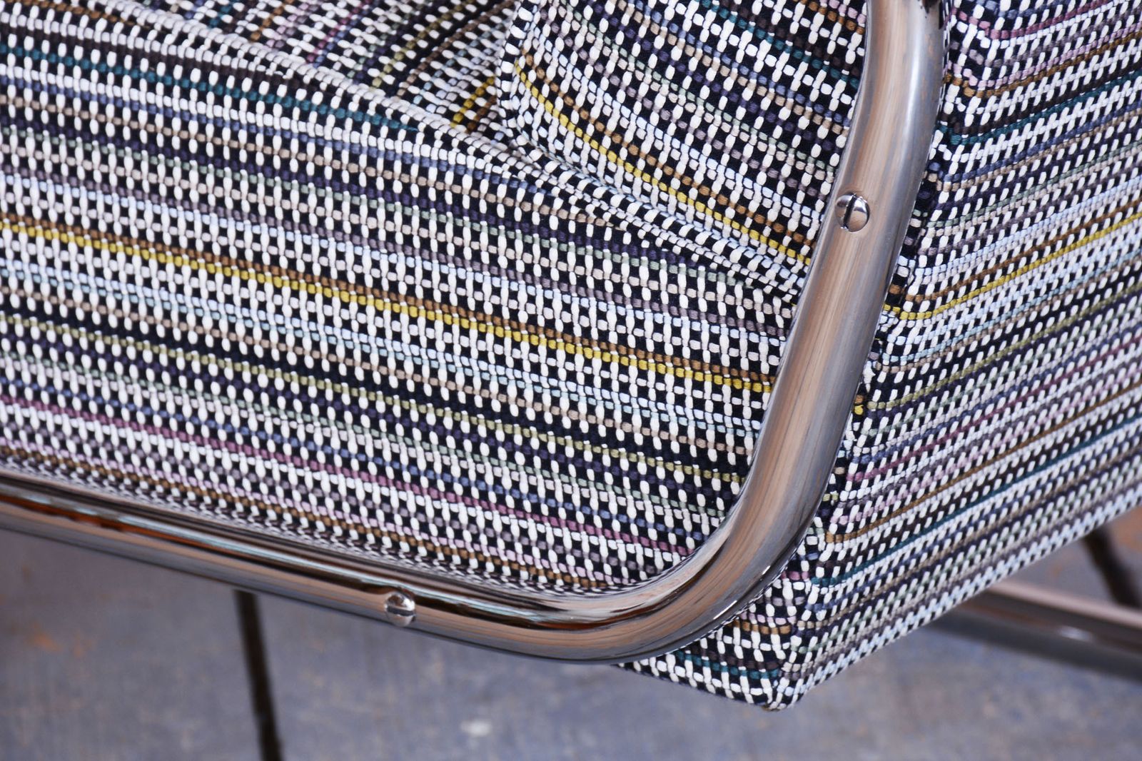photo for sale Restored Bauhaus Armchair, By Mücke   Melder, Chrome Plated Steel, Czech, 1930s