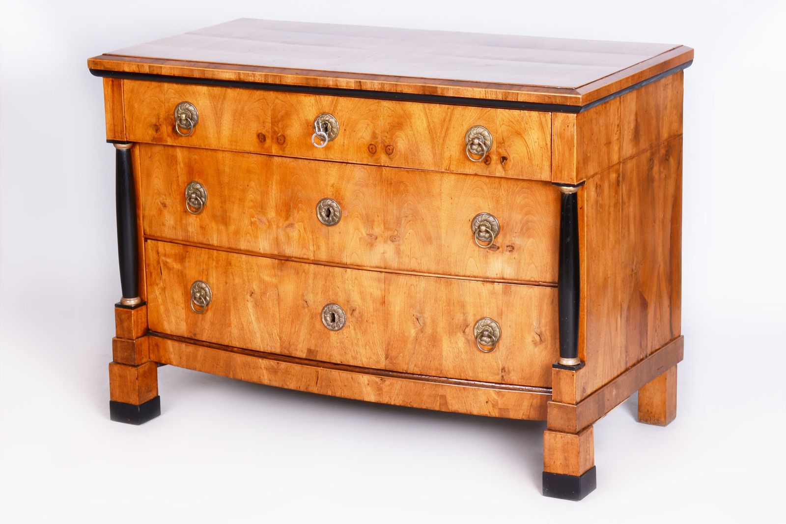 Restored Empire Chest Of Drawers, Walnut, Maple, Spruce, Austria, 1820s