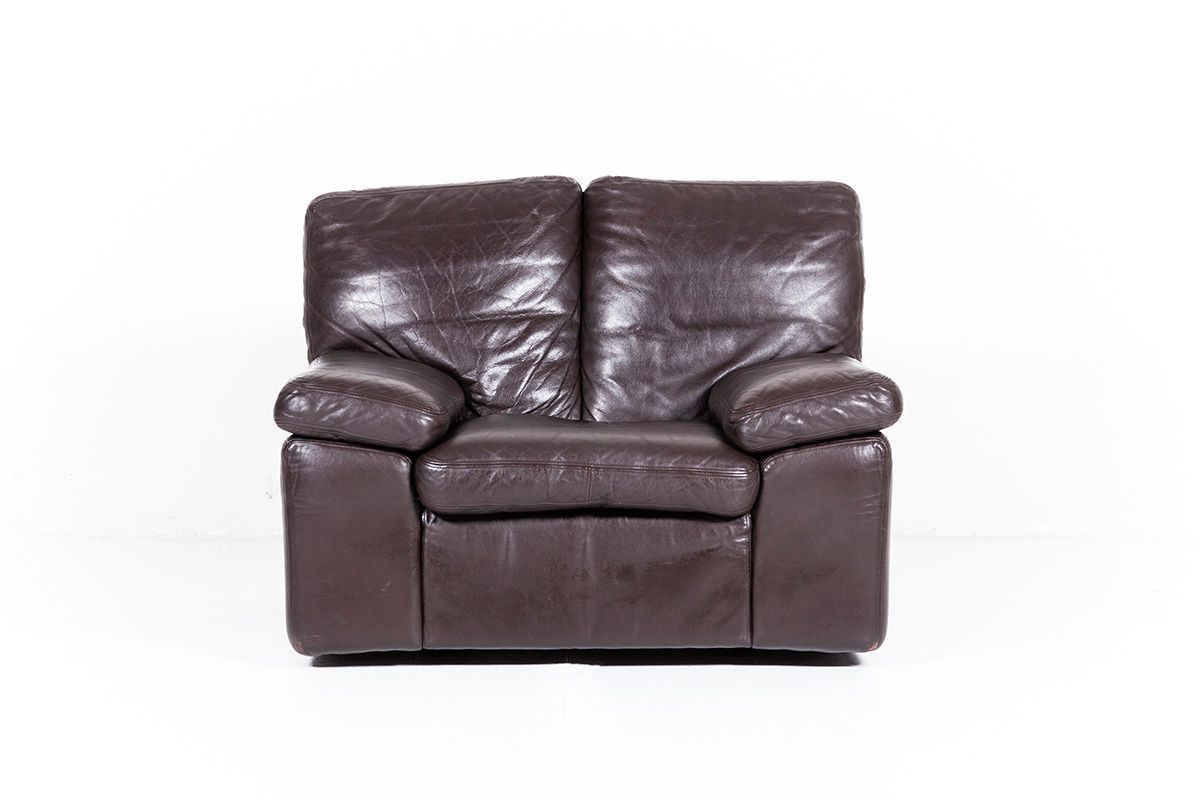 Italian Leather Bonheur Lounge Chair By Titiana Ammannati & Giampiero Vitelli For Brunati, 1970s photo furniture