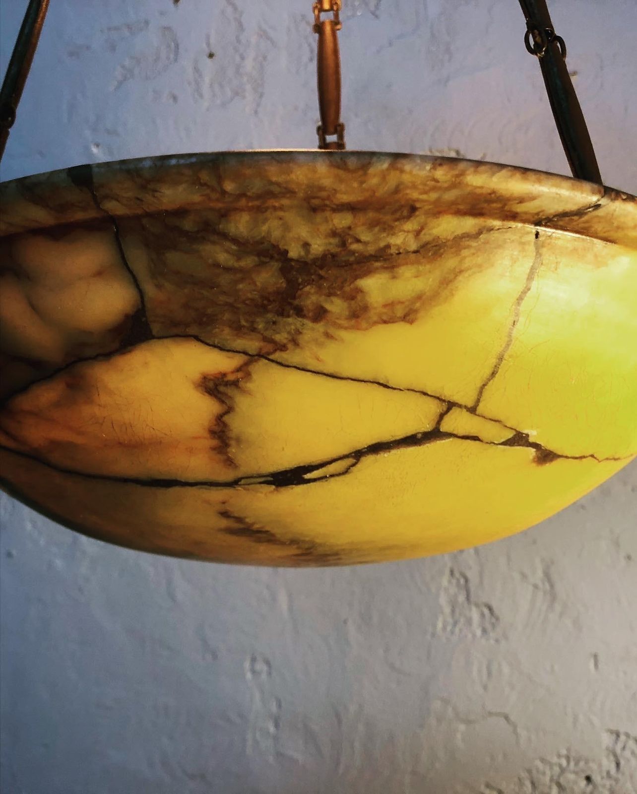 Antique Alabaster Plafonnier Chandelier photo for sale