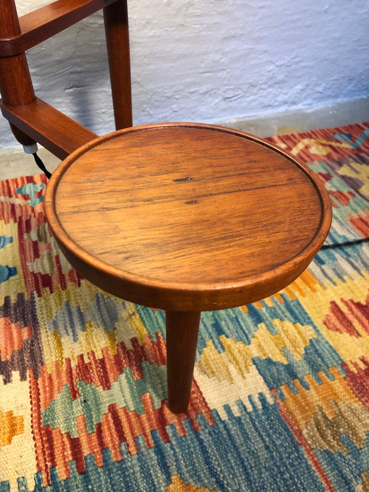 Lighting Vintage Teak Floor Lamp With Maija Isola Lamp Shade photo