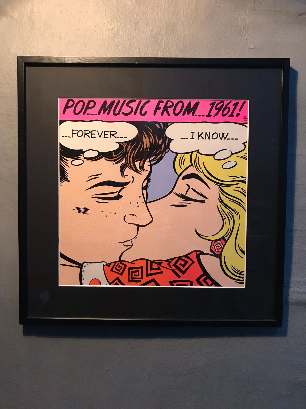 Vintage Set Of 10 Framed Pop Music From 1960 1969 Pop Art Lp Covers photo for sale