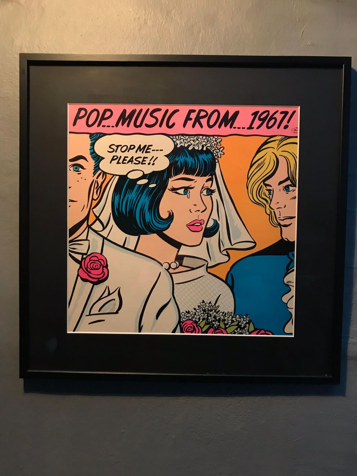photo furniture Vintage Set Of 10 Framed Pop Music From 1960 1969 Pop Art Lp Covers