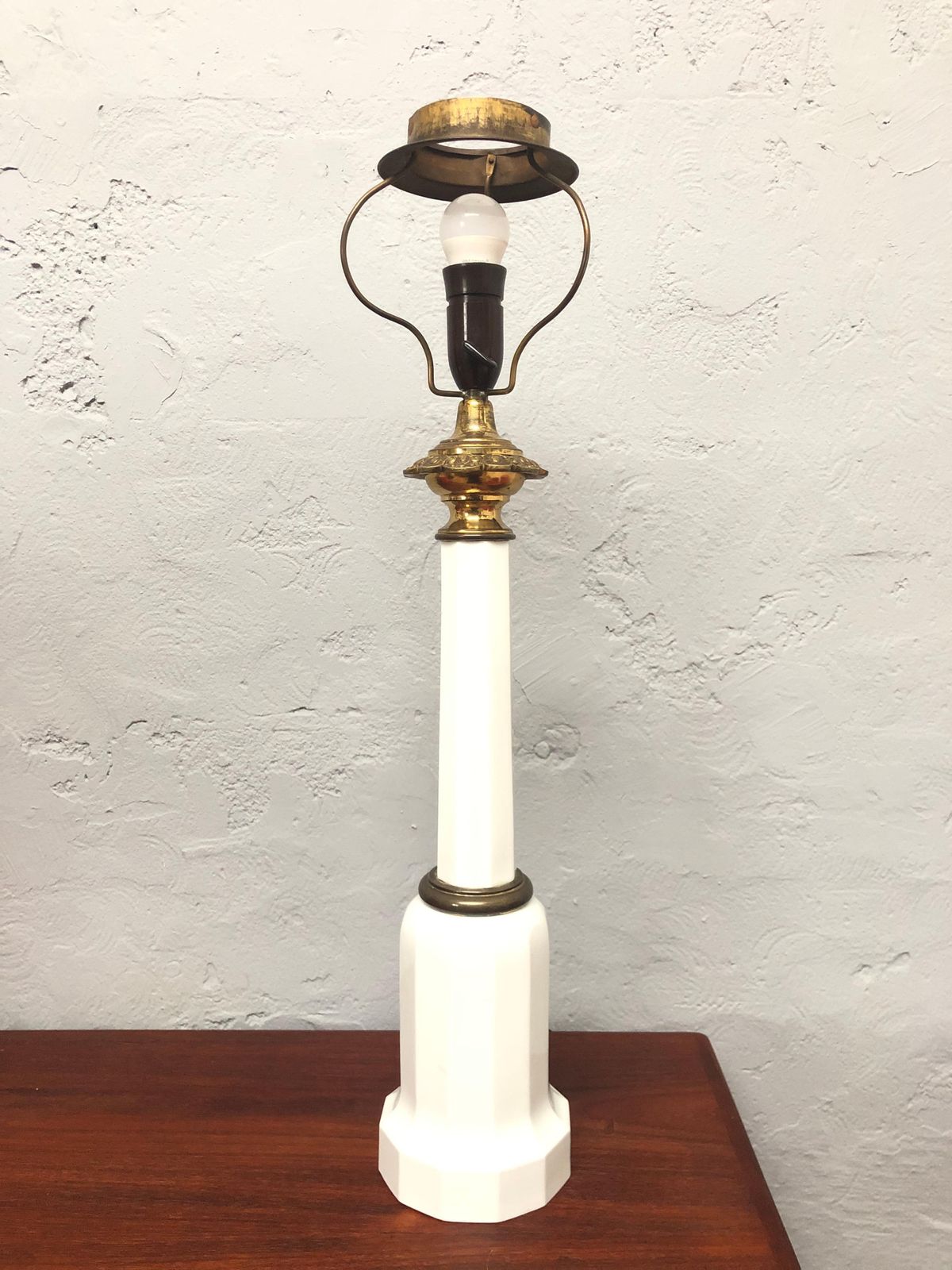 Large Antique Heiberg Ceramic Electrified Oil Table Lamp photo Lighting