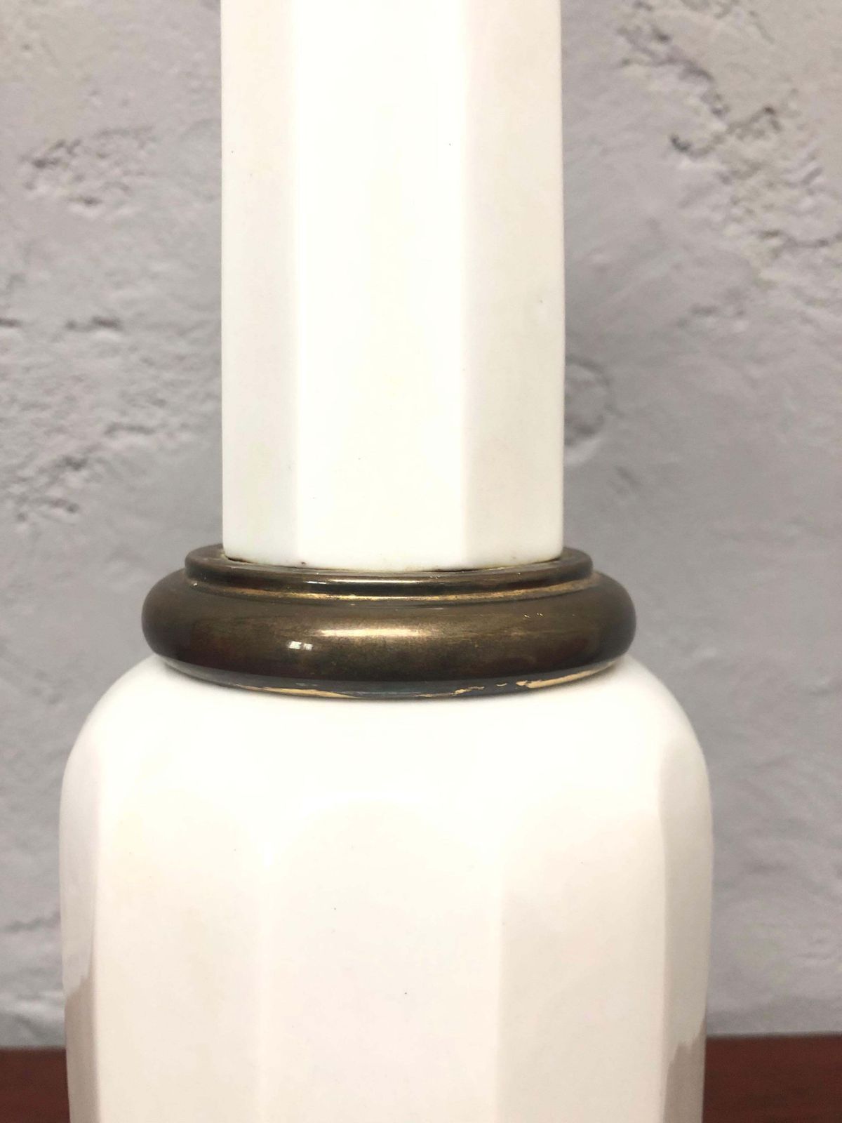 Large Antique Heiberg Ceramic Electrified Oil Table Lamp photo vinterior