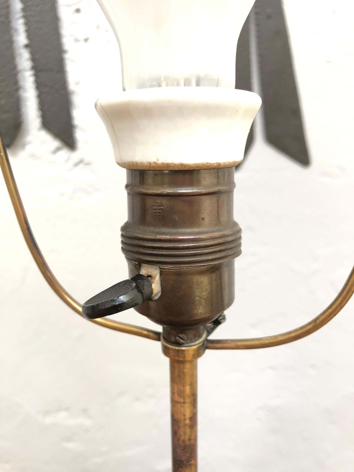 photo buy Truly Stunning Antique Wooden Hat Stretcher Stand Table Lamp