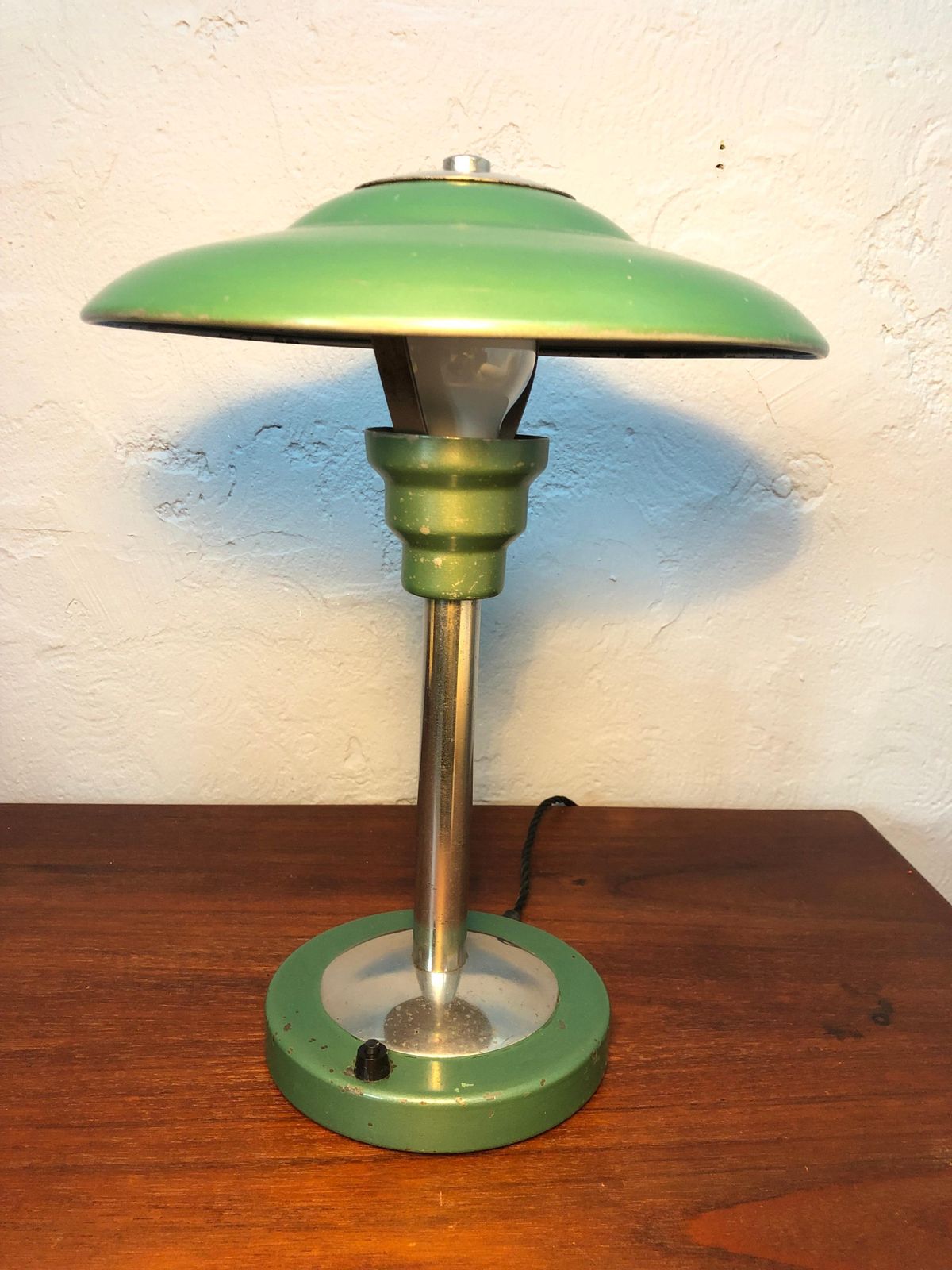 A Bauhaus Table Lamp In The Manner Of Max Schumacher Of Germany 1950s photo furniture