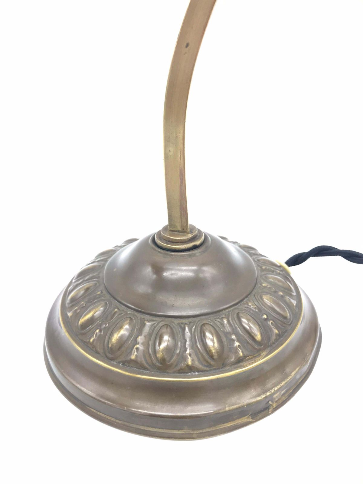 Italian Art Deco Table Lamp From The 1930s In Copper With In Laid Glass Beads photo 291.0